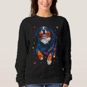 Sweatshirt Bernese Mountain Dog in Space (Devant)