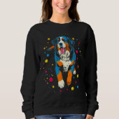 Sweatshirt Bernese Mountain Dog Space Science Cosmos (Devant)