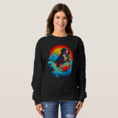 Sweatshirt Bernese Mountain Dog Surf (Devant entier)