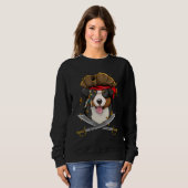 Sweatshirt Bernese Mountain Pirate Kids Chien Pirate Citrouil (Devant entier)