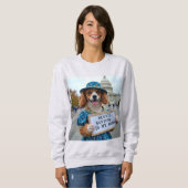 Sweatshirt Bernie Sanders Est Mon Héros (Devant entier)