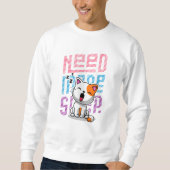 Sweatshirt Besoin de plus de sommeil | Funny Cat expression d (Devant)