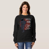 Sweatshirt Besoin de plus d'espace Introduire l'astronaute An (Devant entier)