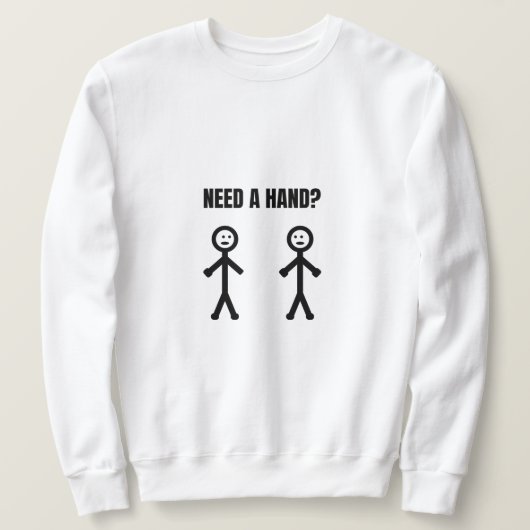 Sweatshirt Besoin d'un mème à main (Design devant)