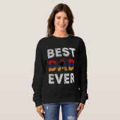 Sweatshirt Best Armenian Dad Ever Armenia Daddy Father s Day (Devant entier)