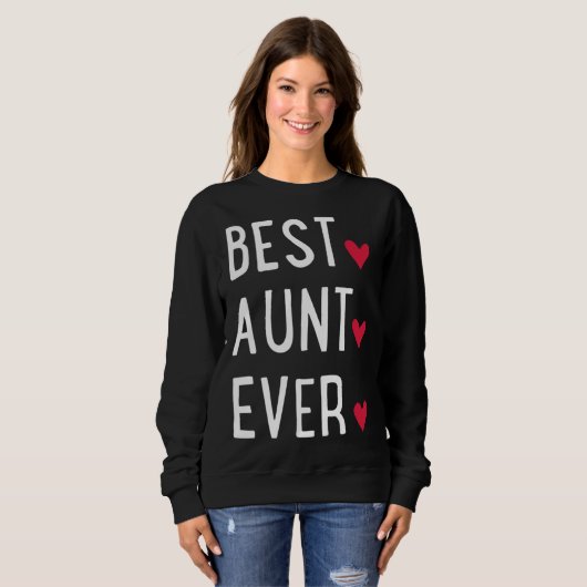 Sweatshirt Best Aunt ever   (Devant entier)