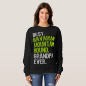 Sweatshirt Best Bavarian Mountain Hound Grandpa Ever Dog (Devant entier)