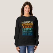 Sweatshirt Best Bearded Beer Lovin' Chinese Crested Dad Funny (Devant entier)