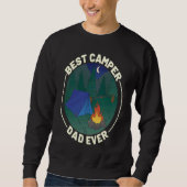 Sweatshirt Best Camper Dad Ever Camping Father's Day (Devant)
