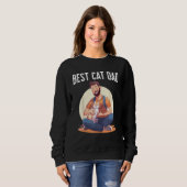 Sweatshirt Best Cat Dad (Devant entier)