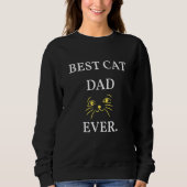 SWEATSHIRT BEST CAT DAD EVER (Devant)