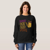 Sweatshirt Best Cat Dad Ever  Cat Daddy Gif (Devant entier)