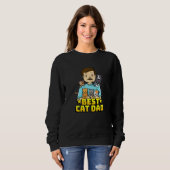 Sweatshirt Best Cat Papa (Devant entier)