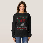 Sweatshirt Best Coach Ever Group Matching Coach Christmas Pa (Devant entier)