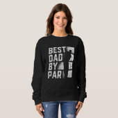 Sweatshirt Best Dad By Par  Golf    Father s Day (Devant entier)