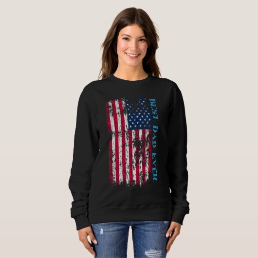 Sweatshirt Best dad ever Father s day (Devant entier)