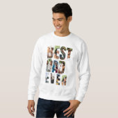 Sweatshirt Best Dad Ever | Photo Collage Placeholder Template (Devant entier)