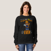 Sweatshirt Best Engineer Mom Ever Construction Worker Mommy P (Devant entier)