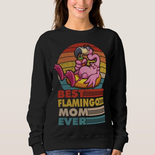 Sweatshirt best flamingo mom ever for a flamingo mothersday (Devant)