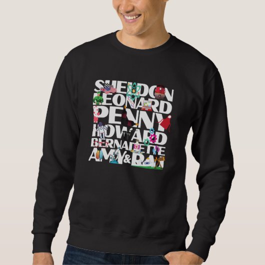 Sweatshirt Best Friends Sheldon Leonard Penny Howard Raj Tv F (Devant)