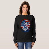 Sweatshirt Best German Shepherd Dad Ever American Flag Dog Fa (Devant entier)