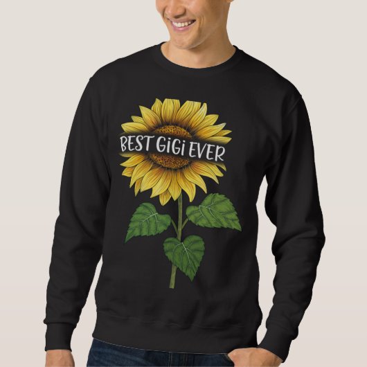 Sweatshirt Best GiGi Ever Sunflower (Devant)