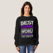 Sweatshirt Best Grandma In The World Load Completed   Grandma (Devant entier)
