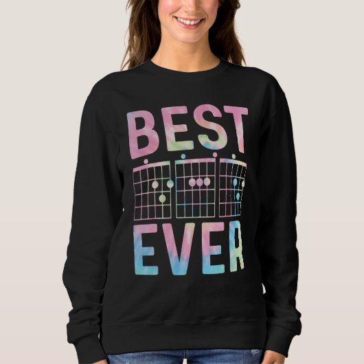 Sweatshirt best guitar dad ever chords best dad guitar dad ti (Devant)