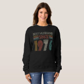 Sweatshirt Best Husband Since 1976 46th wedding anniversary (Devant entier)