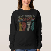 Sweatshirt Best Husband Since 1976 46th wedding anniversary (Devant)