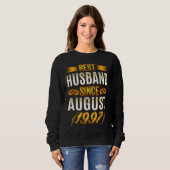 Sweatshirt Best Husband Since August 1997   26th Anniversary (Devant entier)