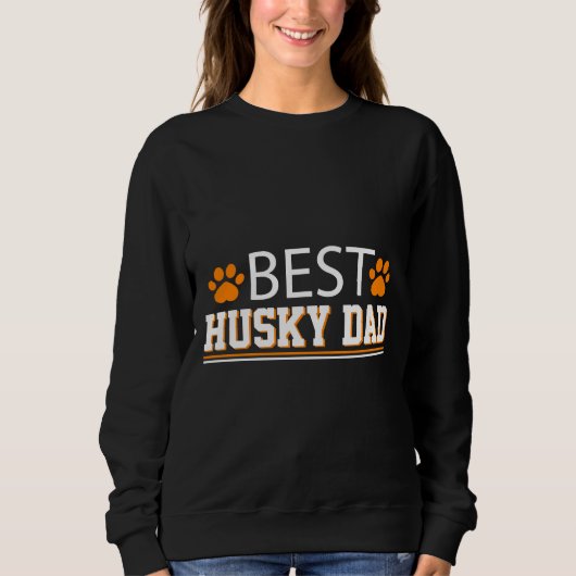 Sweatshirt Best Husky Papa (Devant)