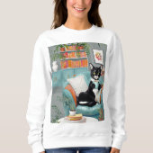 Sweatshirt Best Life Cat (Devant)