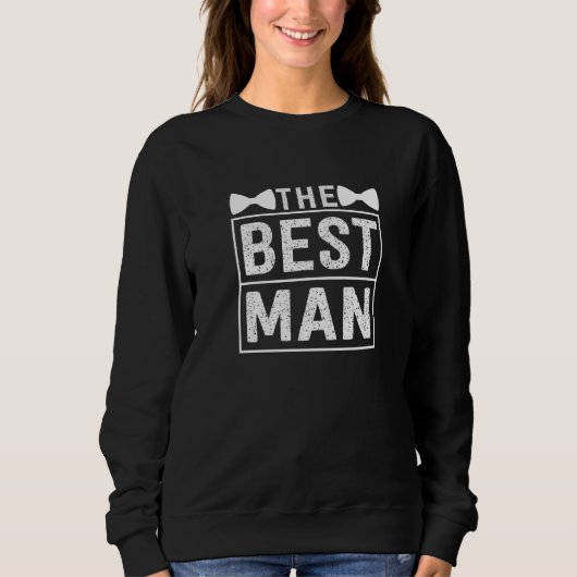 Sweatshirt Best Man Wedding Groomsmen  Bridal Bachelor Party  (Devant)