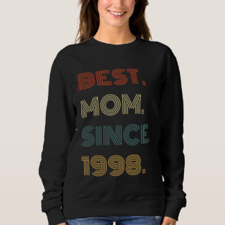 Sweatshirt Best Mom Since 1998 Outfit for Her Women Retro Vi