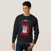 Sweatshirt Best Moms are from Iowa (Devant entier)