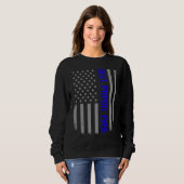 Sweatshirt Best Papou Ever US American Flag   For Father's Da (Devant entier)