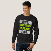 Sweatshirt Best Pontoon Captain ever nautical Ship Cruise Oce (Devant entier)