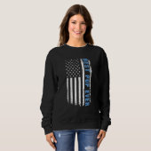 Sweatshirt Best Pop Ever 4th Of July American Flag Patriotic  (Devant entier)