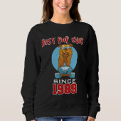 Sweatshirt Best pup ever since 1989 (Devant)