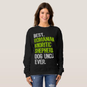 Sweatshirt Best Romanian Mioritic Shepherd Dog Uncle Ever (Devant entier)