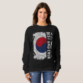Sweatshirt Best South Korean Dad Ever South Korea Flag Father (Devant entier)