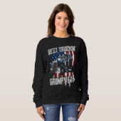 Sweatshirt Best Truckin Grumpy Ever On Fathers Day Trucker dr (Devant entier)
