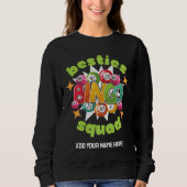 Sweatshirt BESTIES BINGO SQUAD Nom personnalisé Bachelorette (Devant)
