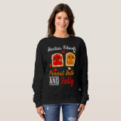Sweatshirt Besties Pour Jamais Beurre D'Arachide Et Jelly Mei (Devant entier)