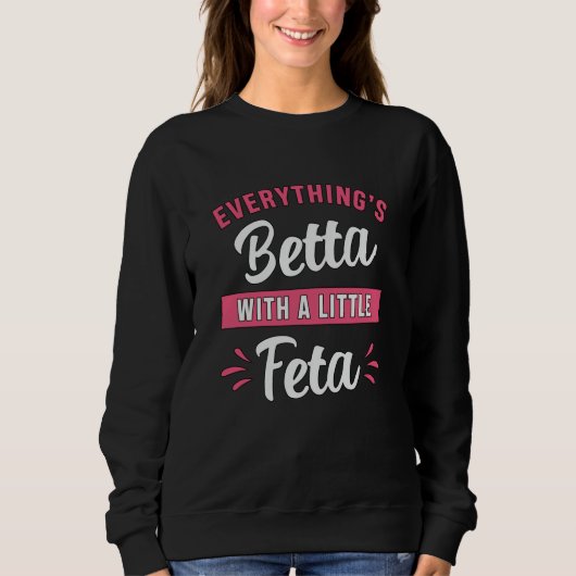 Sweatshirt Betta Fish Betta Avec Un Petit Poisson Feta De Com (Devant)