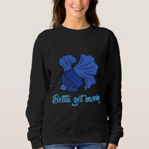 Sweatshirt Betta Fish Cote Lutter Contre La Plaisanterie Du P