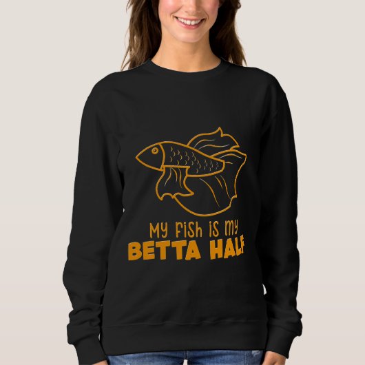 Sweatshirt Betta Fish Fighting Fish (Devant)