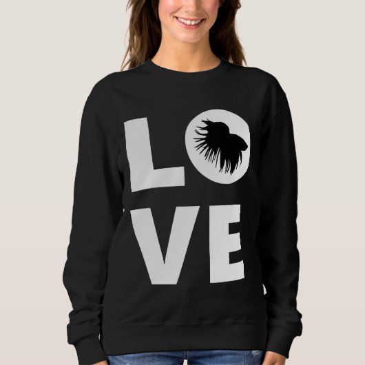Sweatshirt Betta Fish Love Betta Fish Siamese Lutter Poisson  (Devant)