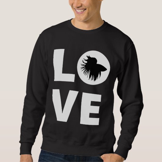 Sweatshirt Betta Fish Love Betta Fish Siamese Lutter Poisson  (Devant)